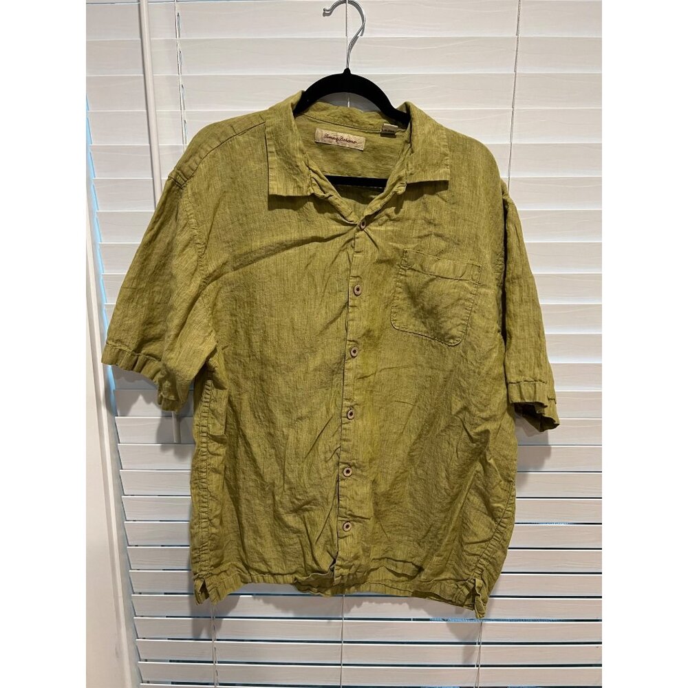 Tommy Bahama 100% Linen Button Up Shirt - Size XL